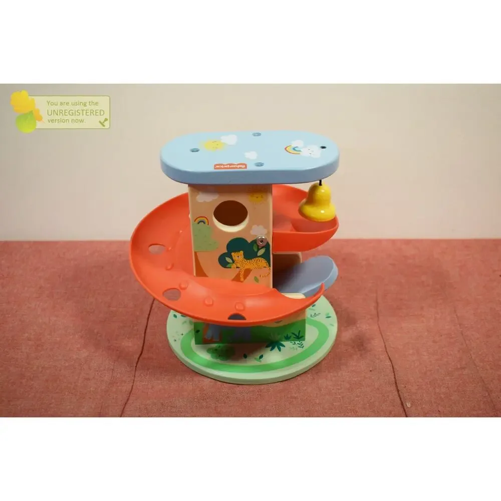 Fisher-Price Wooden Treehouse Ball Run Baby & Toddler Toy (Incomplete)